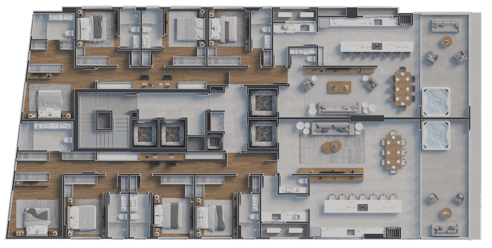 Planta 10 de Grand Luxury CNA