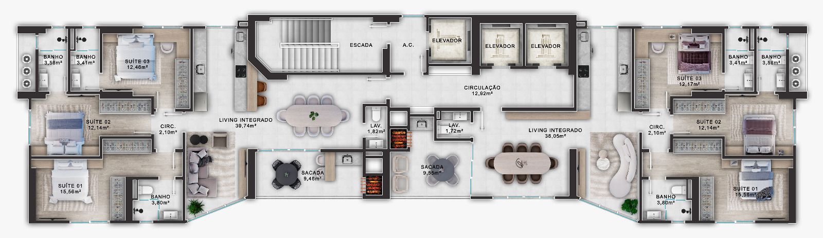 Planta 3 de Florencio Tower