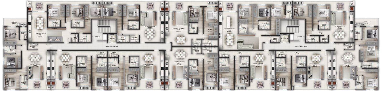 Planta 7 de Palm Beach Home Club