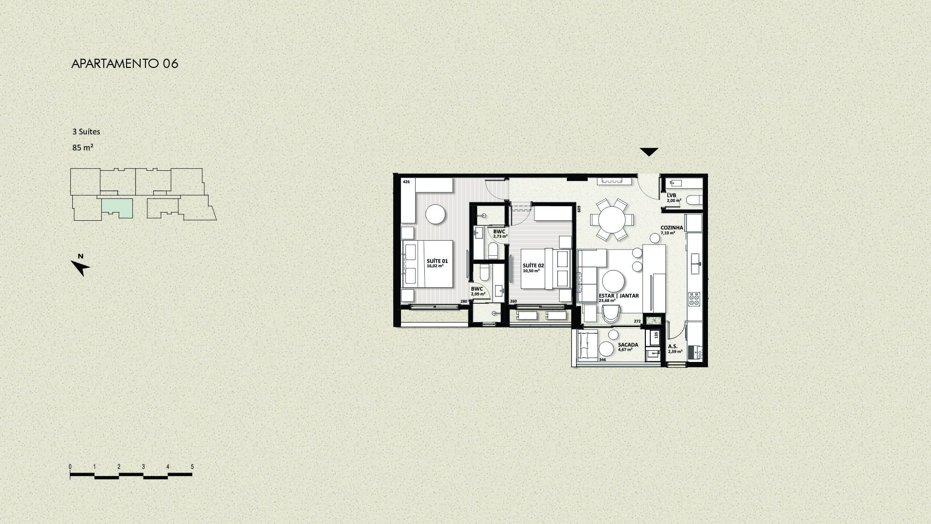 Planta 3 de Canvas Residence