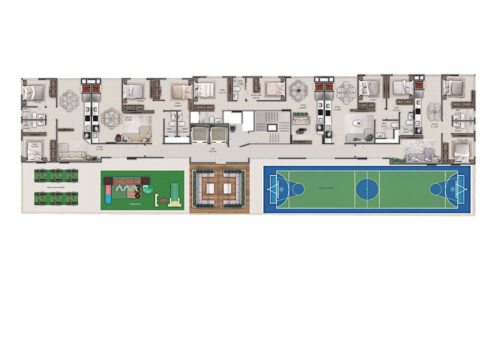 Planta 1 de Villa Esmeralda