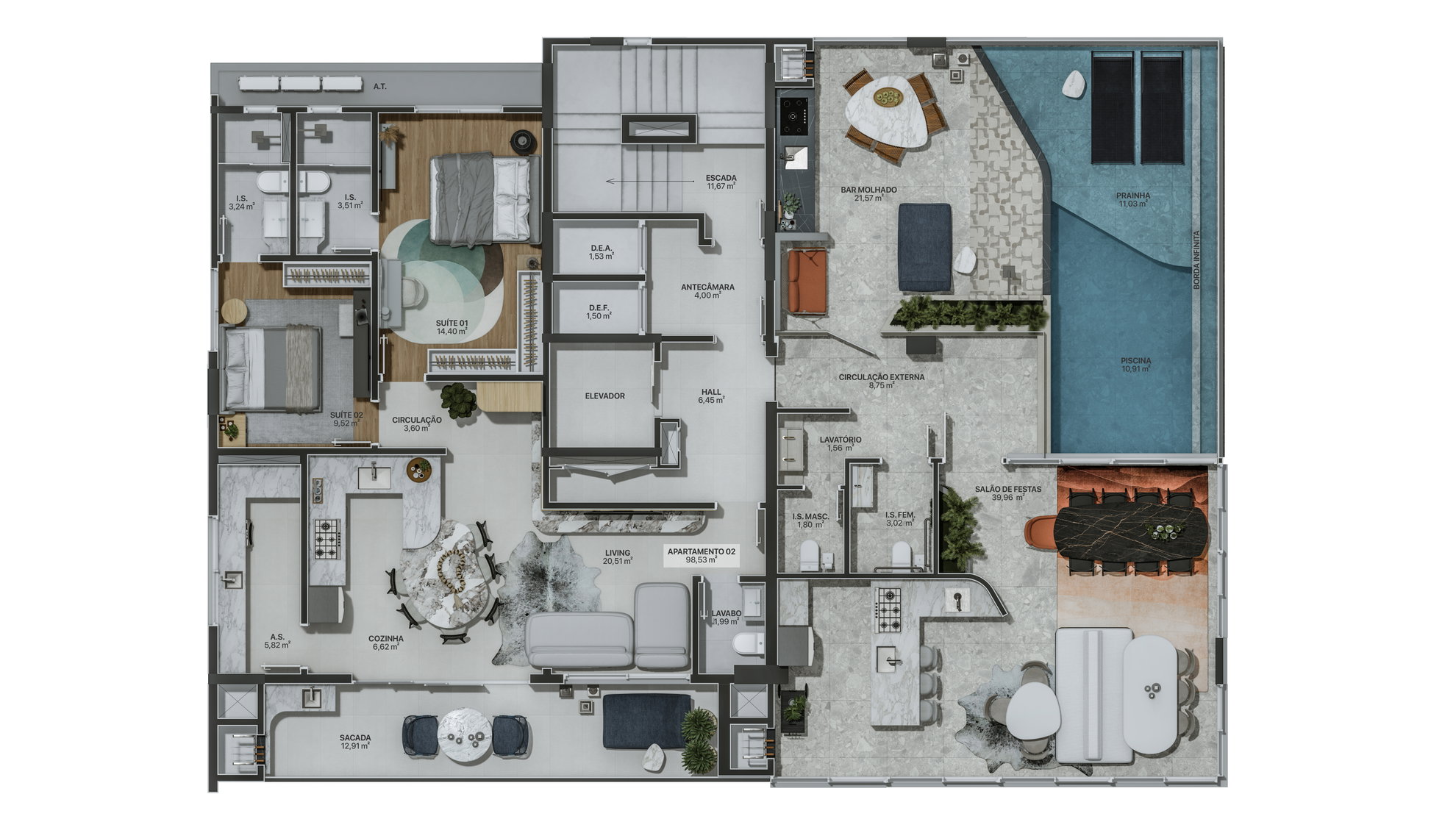 Planta 3 de Residencial Marena