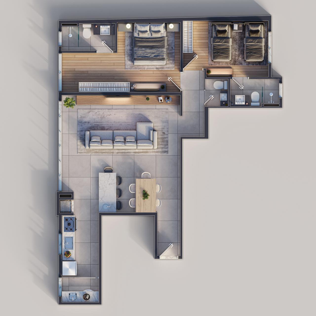 Planta 3 de Residencial Palermo