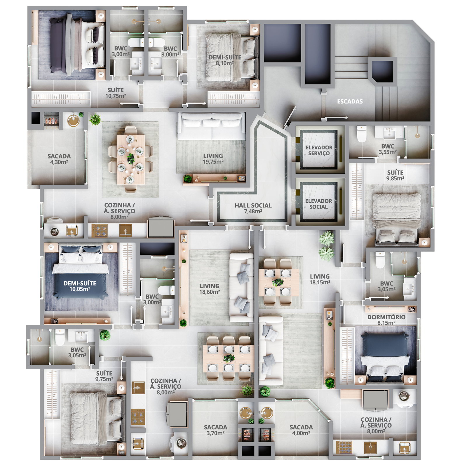 Planta 1 de Residencial Ilha de Maiorca
