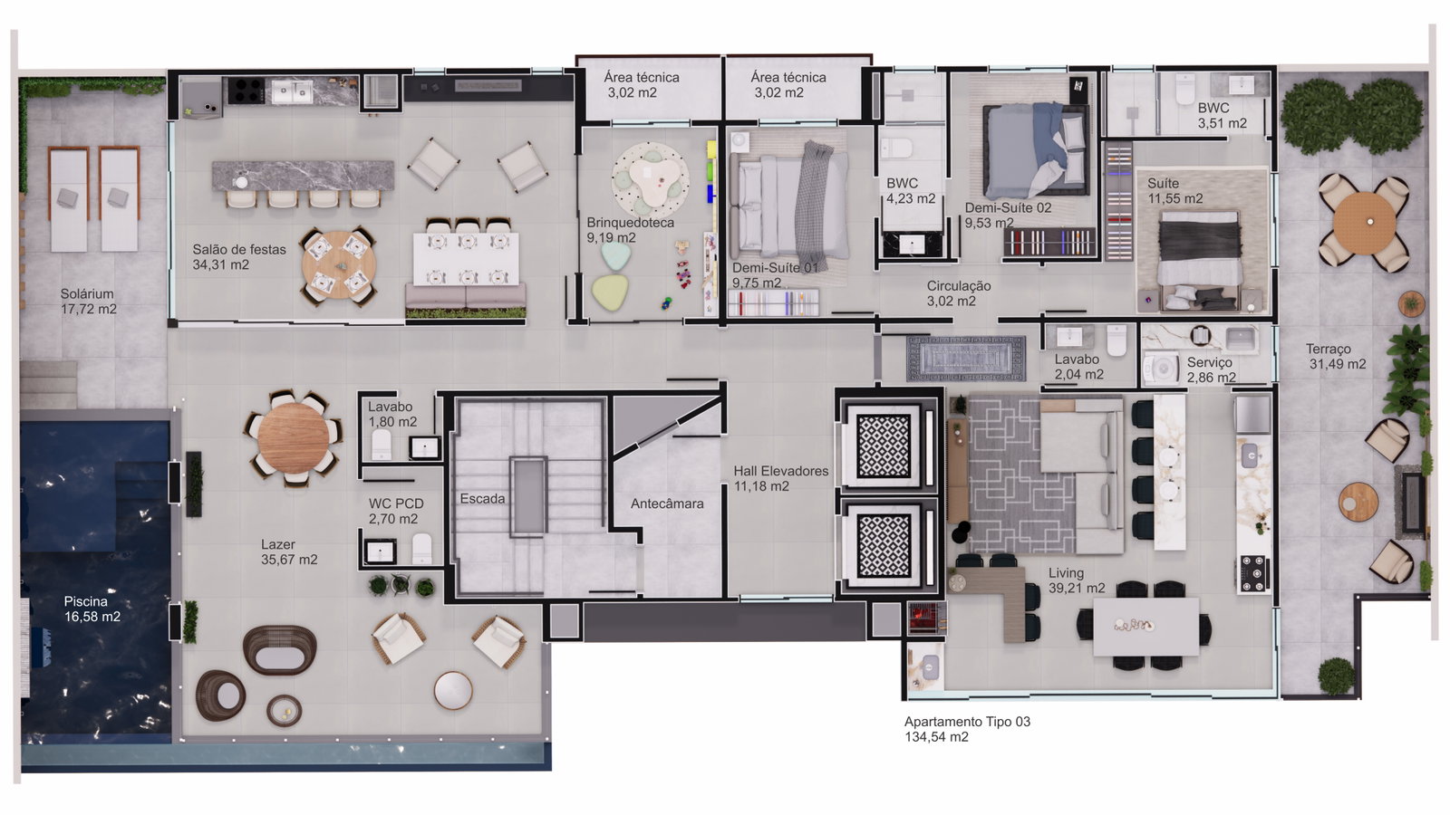 Planta 4 de Oceaníc Residence