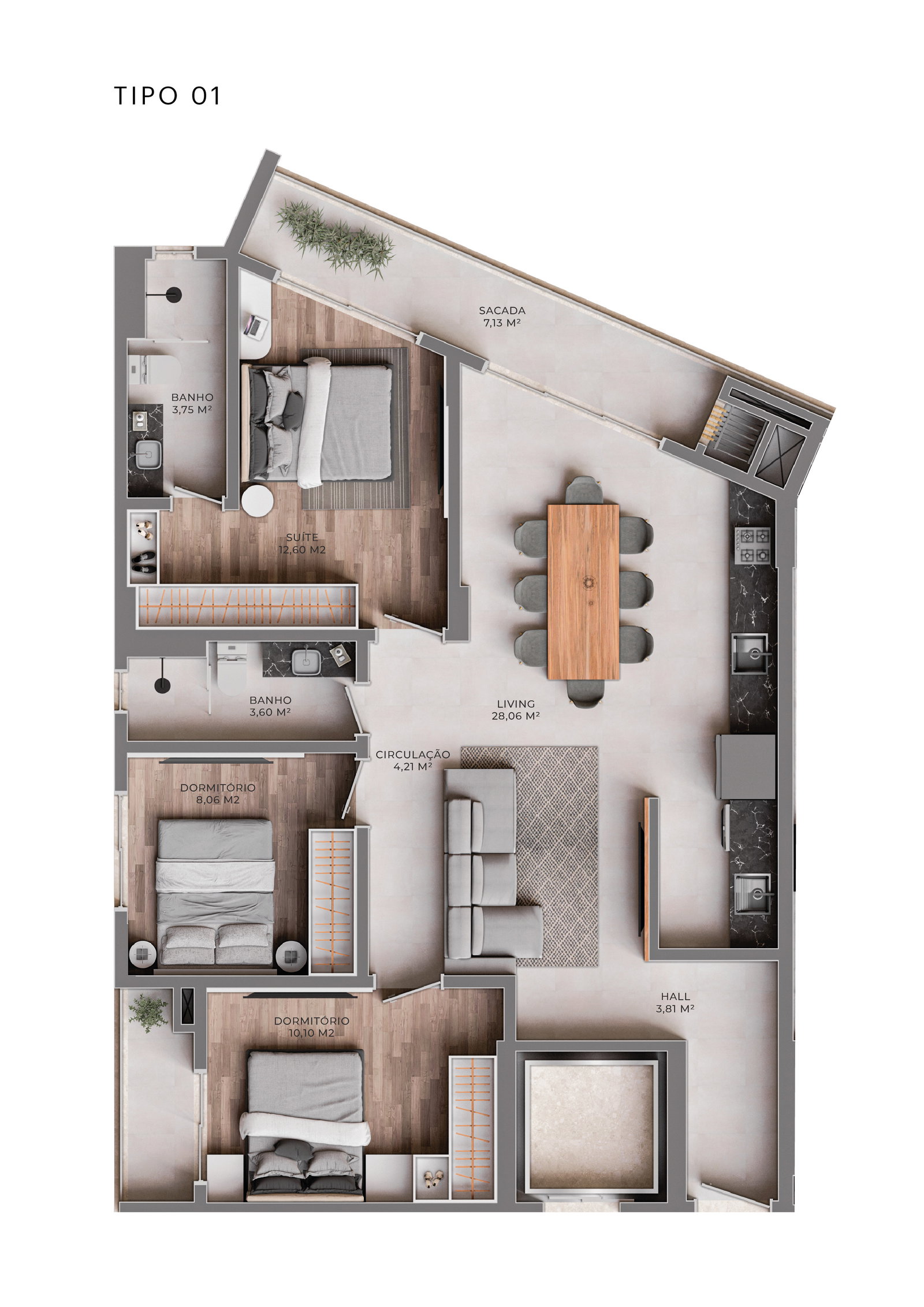 Planta 6 de Atrium Fazenda