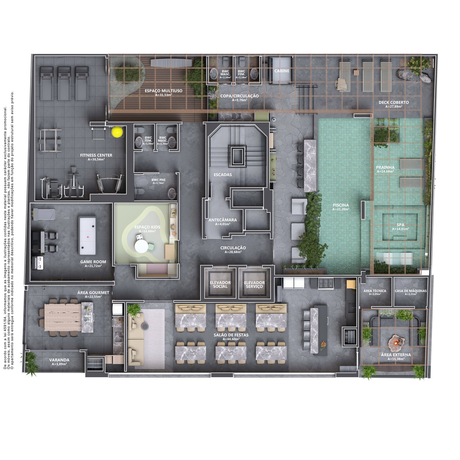Planta 2 de Mediterrâneo Tower