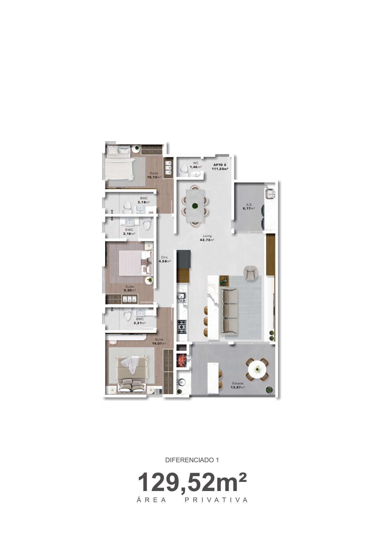 Planta 4 de Montreal Residence