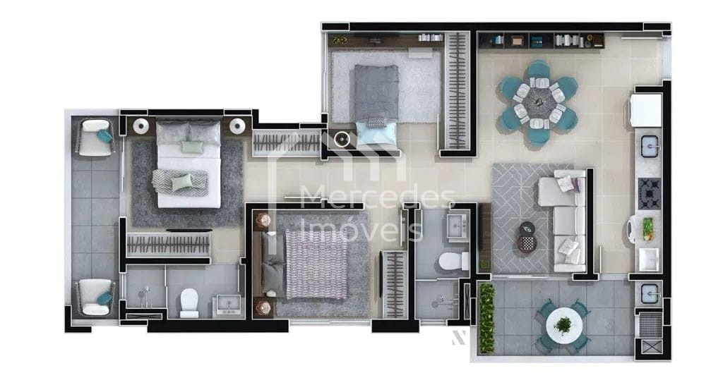Foto 11 de Apartamento 1 suíte + 2 dorms à venda · Ressacada, Itajaí