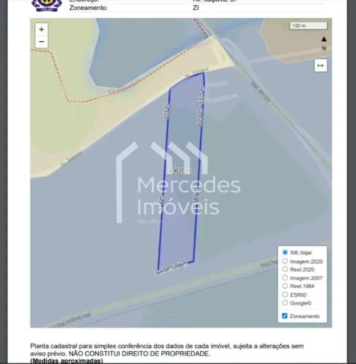 Foto 10 de Terreno à venda, 43.494,45 m² por R$ 17.390.000 - Itaipava - Itajaí/SC